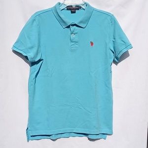 U.S POLO ASSOC. BLUE SHORT SLEEVE POLO SHIRT